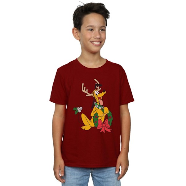 Disney Boys Pluto Jul Ren T-Shirt 5-6 År Bourgogne Burgundy 5-6 Years