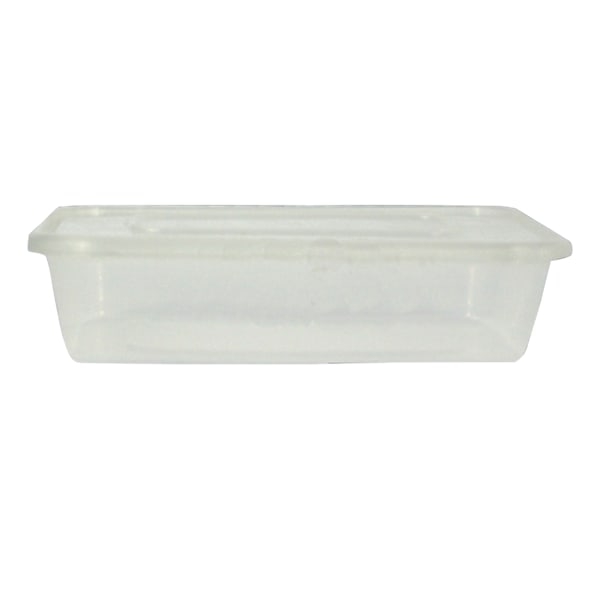 UDL Rektangulära Plastbehållare för Mat (5-pack) 50 Clear 500ml