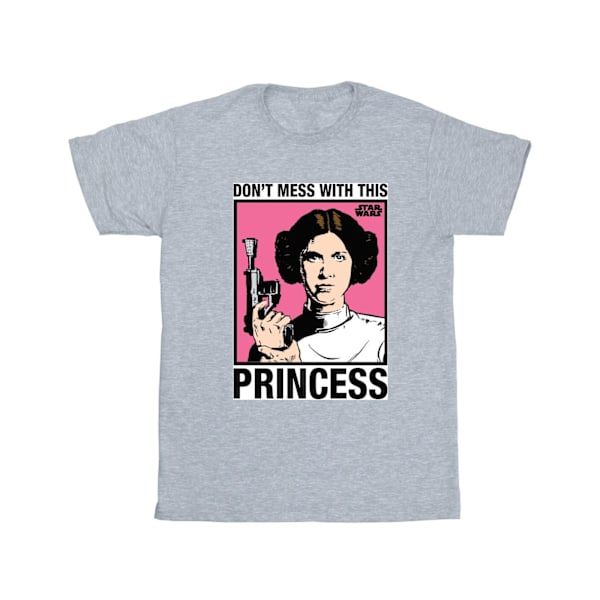 Star Wars Dam/Damer A New Hope Leia Don´t Mess With Princes Sports Grey XXL