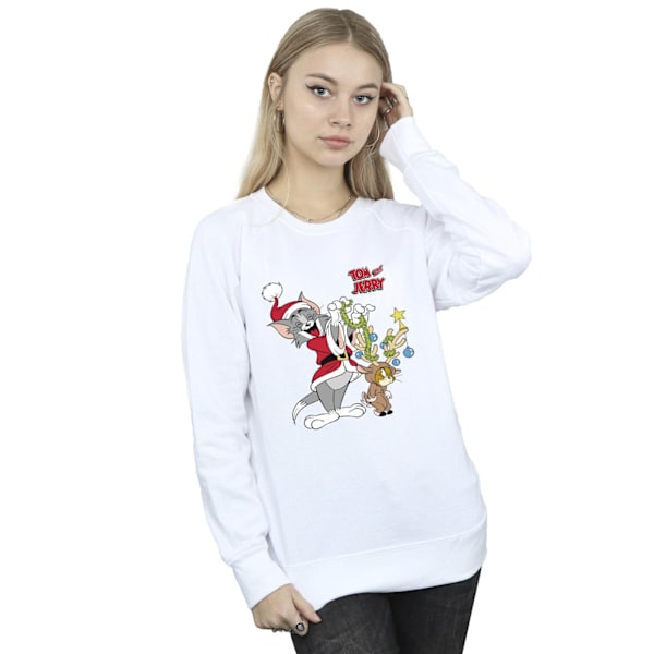 Tom & Jerry Dam/Damer Jul Ren Sweatshirt M Vit White M