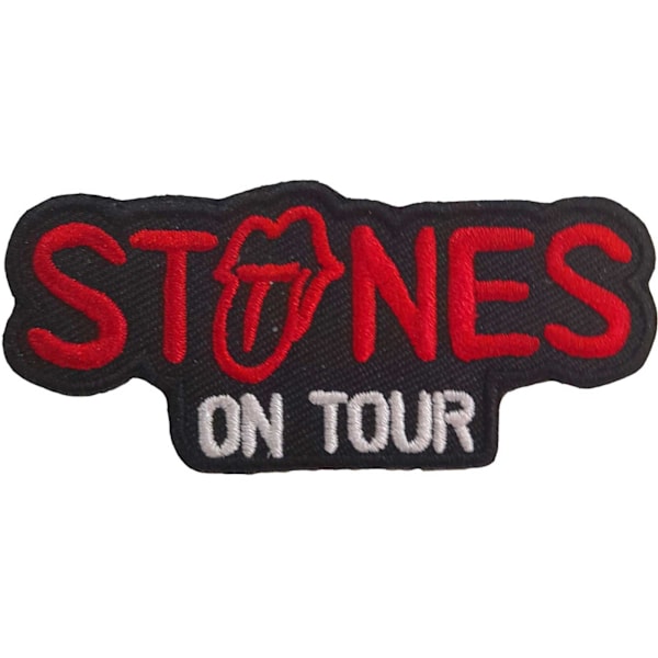 The Rolling Stones On Tour Strykjärnsmärke En Storlek Svart/Röd/Vit Black/Red/White One Size