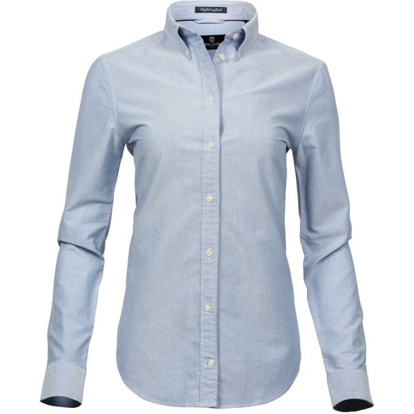 Tee Jays Dam/Dam Perfekt Långärmad Oxford Skjorta S Lätt Light Blue S