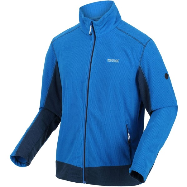 Regatta Herr Stanner Full Zip Fleece Jacka 3XL Imperial Blue/M Imperial Blue/Moonlight Denim 3XL