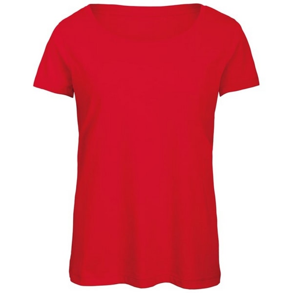 B&C Triblend T-shirt dam/dam L Röd Red L