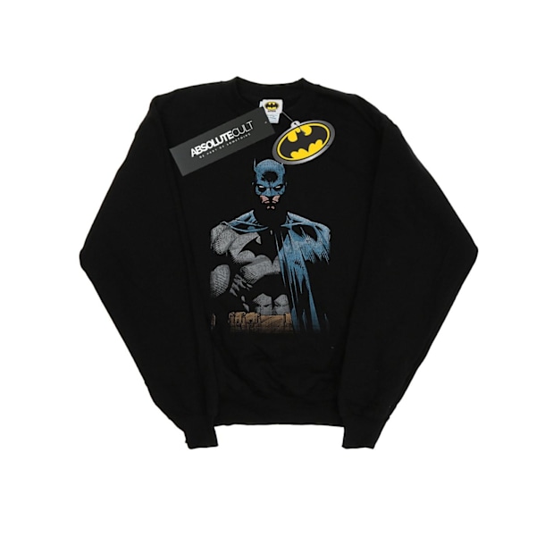 DC Comics Girls Batman Close Up Sweatshirt 7-8 år Svart Black 7-8 Years