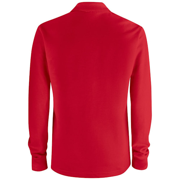 Clique Unisex Vuxen Enfärgad Långärmad Poloshirt XS Röd Red XS