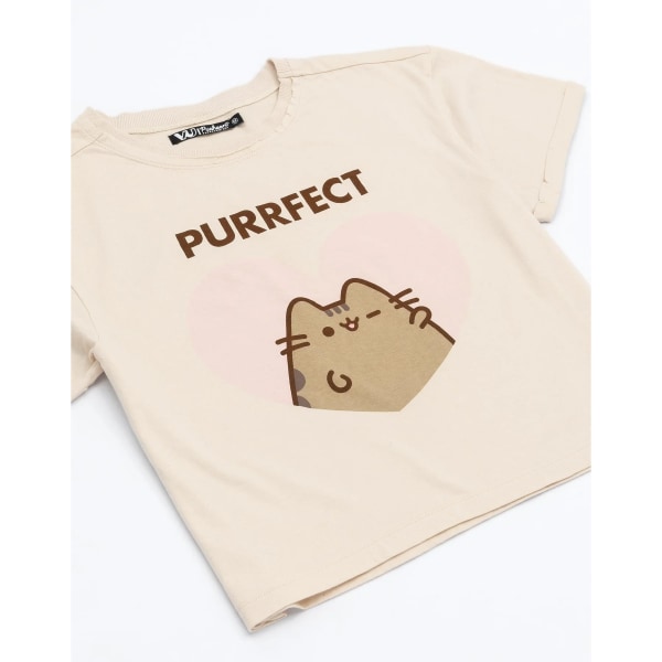 Pusheen Dam/Dam Purfect Cat Crop Top L Cream Cream L