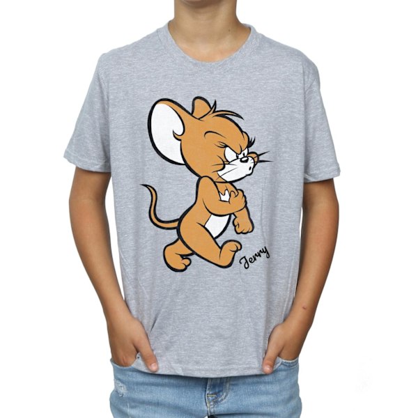 Tom och Jerry Pojkar Arg Mus T-shirt 5-6 År Sports Grey Sports Grey 5-6 Years