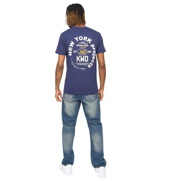 Kings Will Dream Mobalot T-shirt för män M Marinblå Navy M