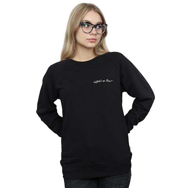 Looney Tunes Dam/Damer Vad Säger Doc Brösttryck Sweatshirt Black S