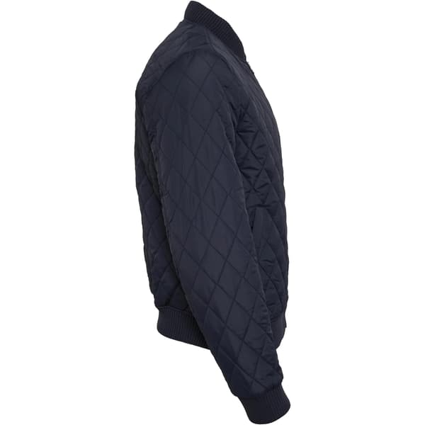 Urban Classics Herr Diamond Nylon Quilted Jacka 5XL Marinblå Navy 5XL