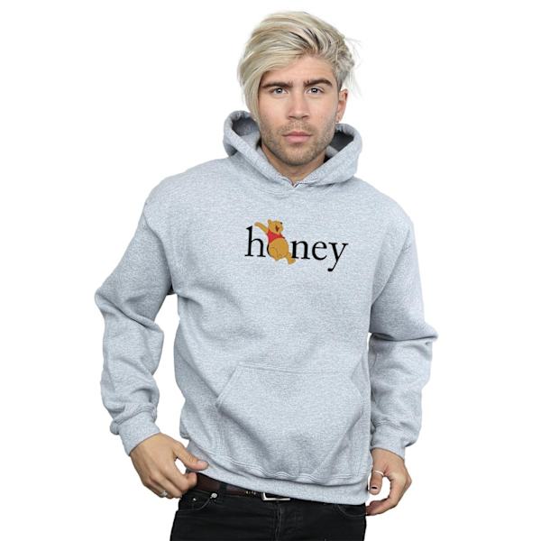 Disney Winnie The Pooh Honey Hoodie L Sports Grey för män Sports Grey L