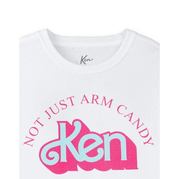 Barbie Mens Not Just Arm Candy Ken Retro Kortärmad T-shirt White XL