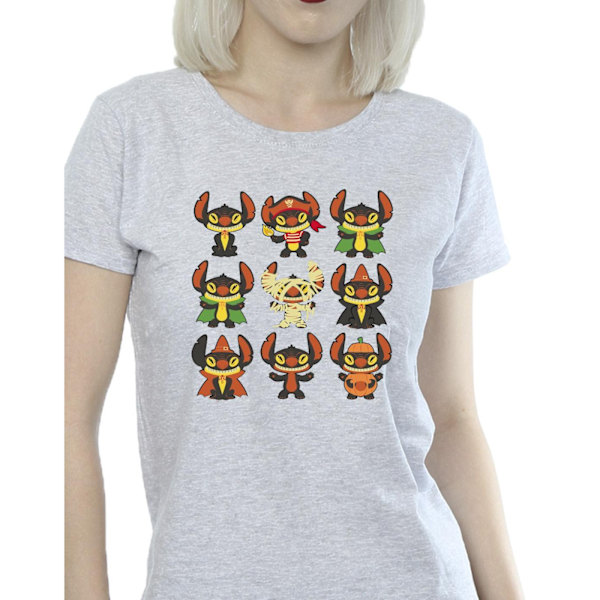 Disney Dam/Kvinnor Lilo & Stitch Halloween Kostymer Bomull T- Sports Grey XL