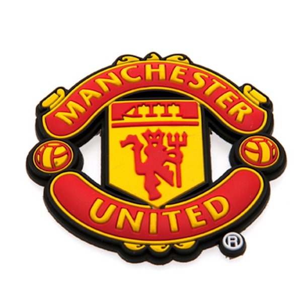 Manchester United FC 3D kylskåpsmagnet En storlek Röd Red One Size