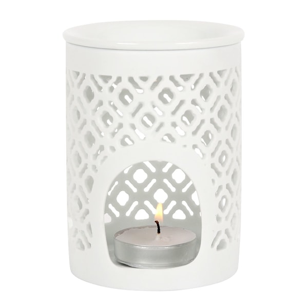 Something Different Matt Gitter Oljelampa En Storlek Vit White One Size