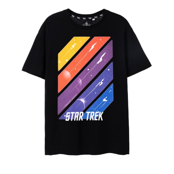 Star Trek Mens Ships In Space Kortärmad T-shirt L Svart Black L