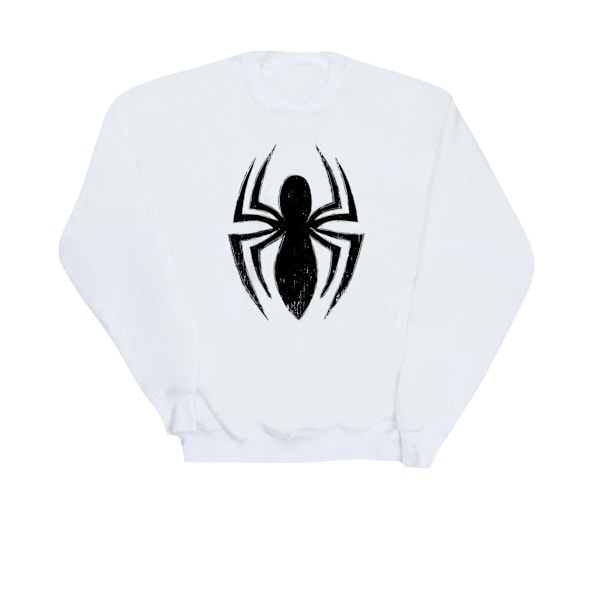 Marvel Womens/Ladies Spider-Man Ultimate Spider Logo Sweatshirt White XXL