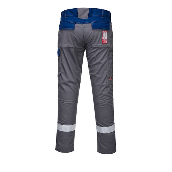 Portwest Bizflame Ultra Tvåfärgad Arbetsbyxa för Män 41R 41 Grå Grey 41R 41