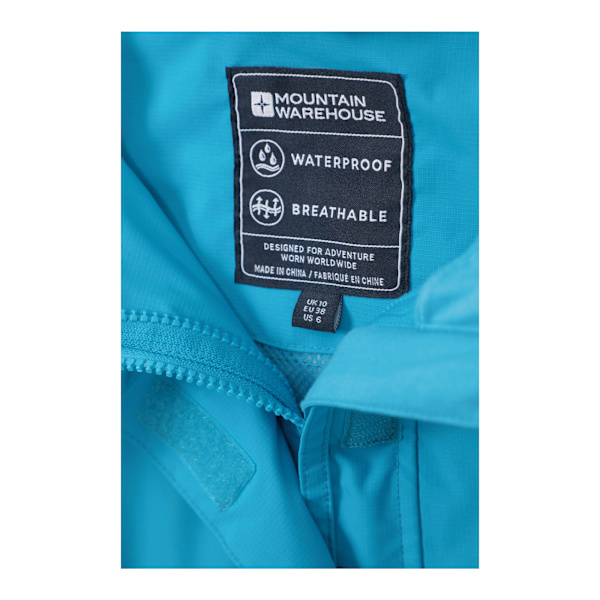 Mountain Warehouse Dam/Damer Storm 3 i 1 Vattentät Jacka Blue 18 UK