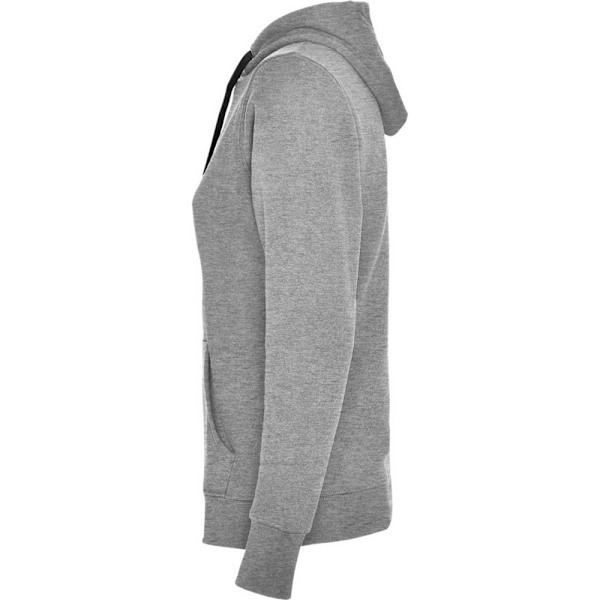 Roly Dam/Kvinnor Urban Hoodie L Gråmelerad/Svart Grey Marl/Solid Black L