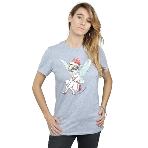 Disney Dam/Damer Tinkerbell Julfe Jultomte Bomull Pojkvän Sports Grey S