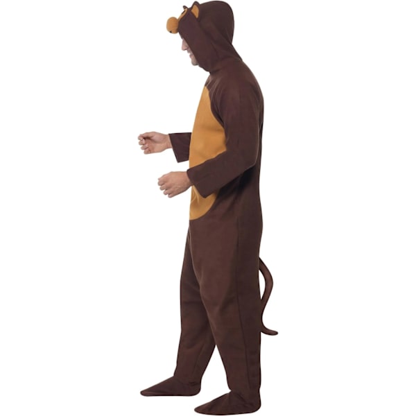 Smiffys Unisex Vuxen Monkey Bodysuit M Brun Brown M