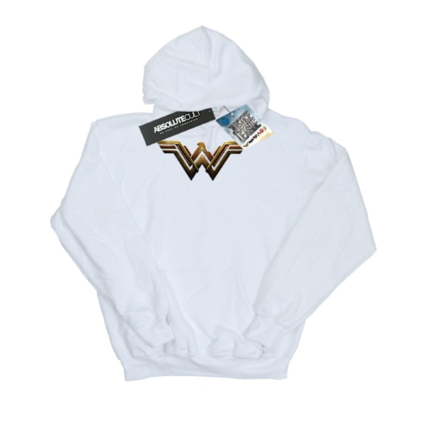 DC Comics Boys Justice League Movie Wonder Woman Emblem Hoodie White 7-8 Years