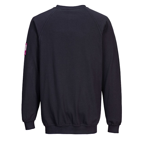 Portwest Herr Flame Resistant Långärmad Sweatshirt L Marinblå Navy L