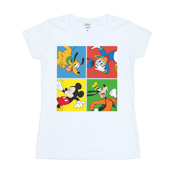 Disney Dam/Kvinnor Mickey Mouse Vänner Bomull T-shirt S Vit White S