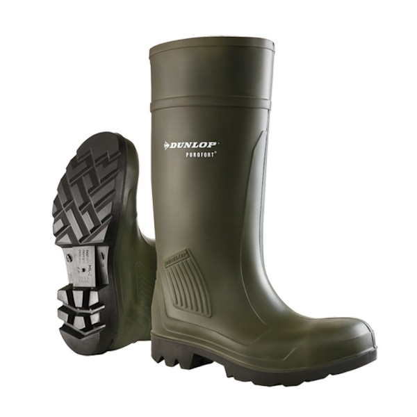 Dunlop Vuxna Unisex Purofort Professional Gummistövlar 5 U Green 5 UK