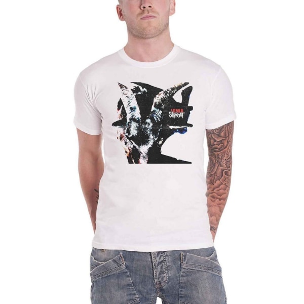 Slipknot Unisex Vuxen Iowa Goat T-shirt XL Vit White XL