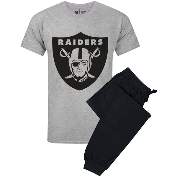Las Vegas Raiders Logo Long Pyjamas Set XL Grå/Svart för män Grey/Black XL
