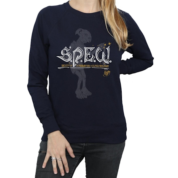 Harry Potter Dam/Dam Dobby Elfish Welfare Sweatshirt L Na Navy Blue L