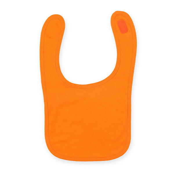 Larkwood Baby Unisex Enfärgad & Kontrast Haklapp (2-pack) One Size Orange One Size