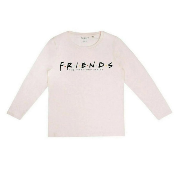 Friends Dam/Kvinnor Logo Långärmad Lång Pyjamas Set XL Rosa Pink/Grey/Black XL