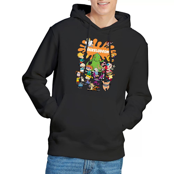 Nickelodeon Herr Splat Group Hoodie XXL Svart Black XXL