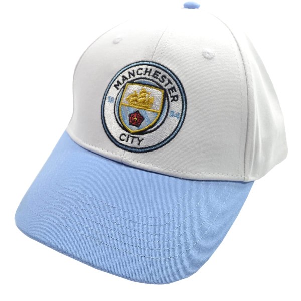 Manchester City FC Contrast Baseball Cap One Size Sky Blue/Whit Sky Blue/White One Size