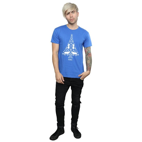 Disney Herr Frozen Julgran T-shirt M Royal Blue Royal Blue M