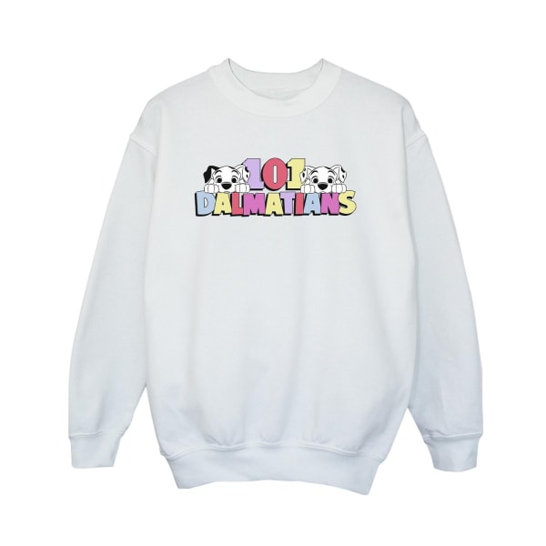 Disney Boys 101 Dalmatiner Multi Color Sweatshirt 7-8 år Wh White 7-8 Years
