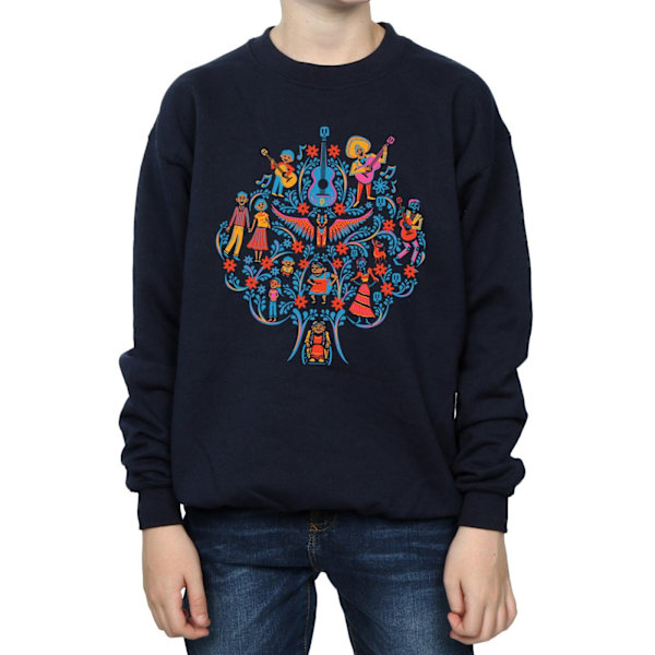 Disney Boys Coco Tree Pattern Sweatshirt 7-8 år Marinblå Navy Blue 7-8 Years