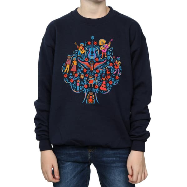 Disney Pojkar Coco Trädmönstrad Tröja 5-6 År Marinblå Navy Blue 5-6 Years