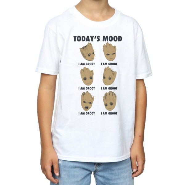 Guardians Of The Galaxy Boys Today's Mood Baby Groot T-shirt 5- White 5-6 Years