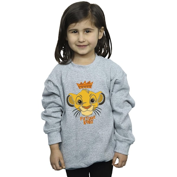 Disney Girls The Lion King Future King Sweatshirt 3-4 år Spo Sports Grey 3-4 Years