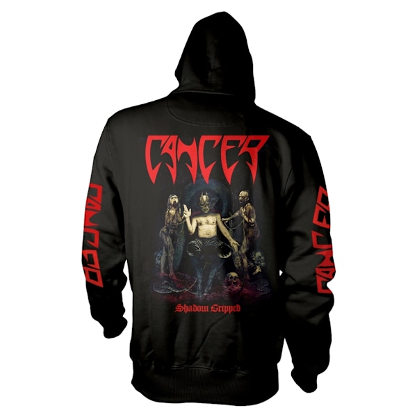 Cancer Unisex Vuxen Shadow Gripped Hoodie S Svart Black S