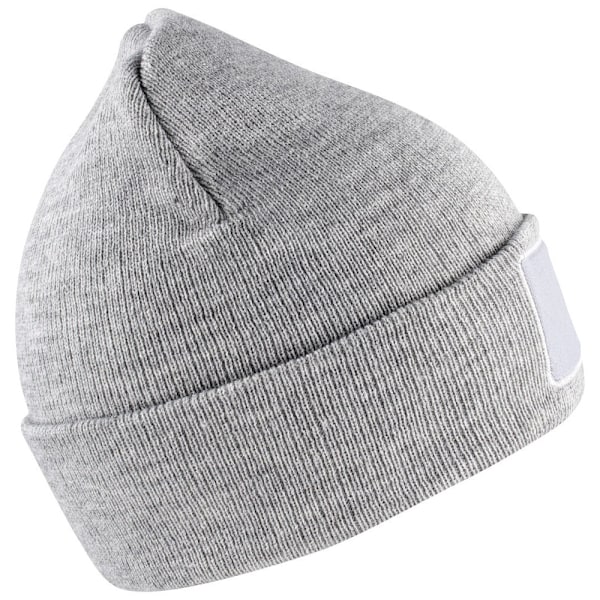 Clique Unisex Vuxen Hubert Patch Beanie One Size Grå Melange Grey Melange One Size