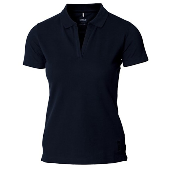 Nimbus Harvard Stretch Deluxe Poloskjorta för damer M Mörkblå Dark Navy M