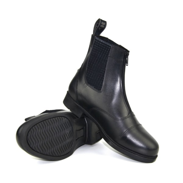 HyLAND Adults Canterbury Zip Jodhpur Boots 8 UK Black Black 8 UK
