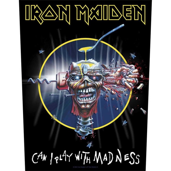 Iron Maiden Can I Play With Madness Patch One Size Black Black One Size