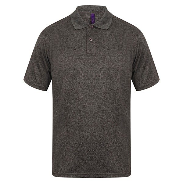 Henbury Coolplus® Pique Poloskjorta 3XL Heather Charcoal Heather Charcoal 3XL